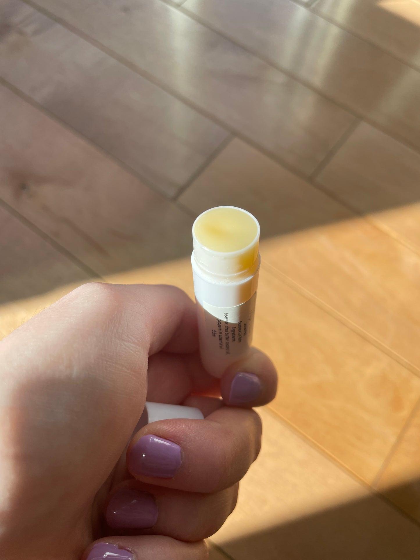 Peppermint bees wax lip balm